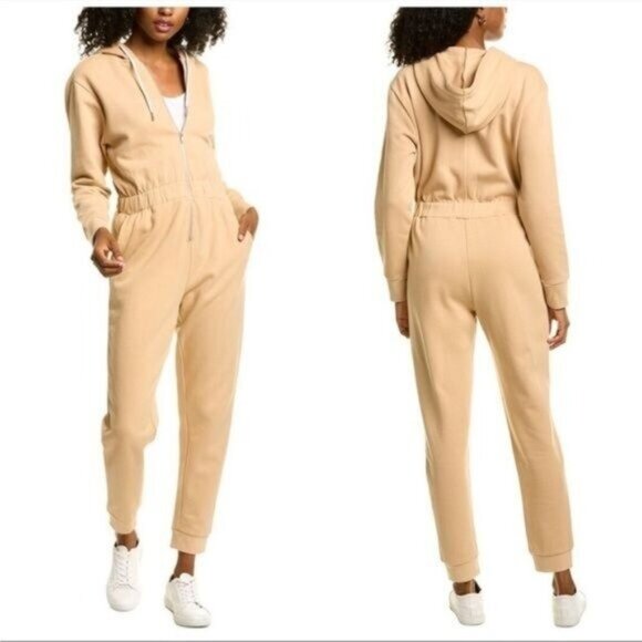 WeWoreWhat Pants - WeWoreWhat Tan Leisure Jumpsuit | Size Large | NWT One-Piece Loungewear